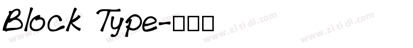 Block Type字体转换